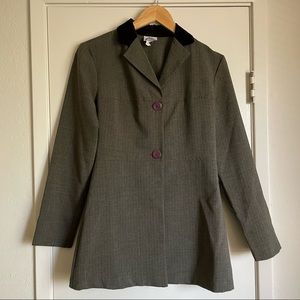 the coolest blazer with a velvet finish